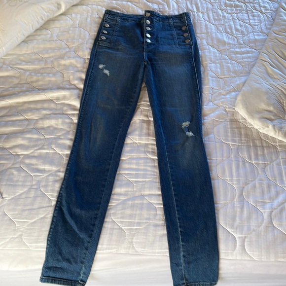J Brand jeans with buttons high waist super cute - Picture 1 of 5